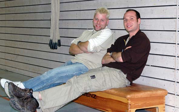 Zwei begeisterte Zuschauer